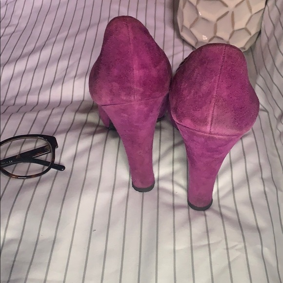 BCBGeneration Purple studded Galena Suede Heels - Picture 3 of 6